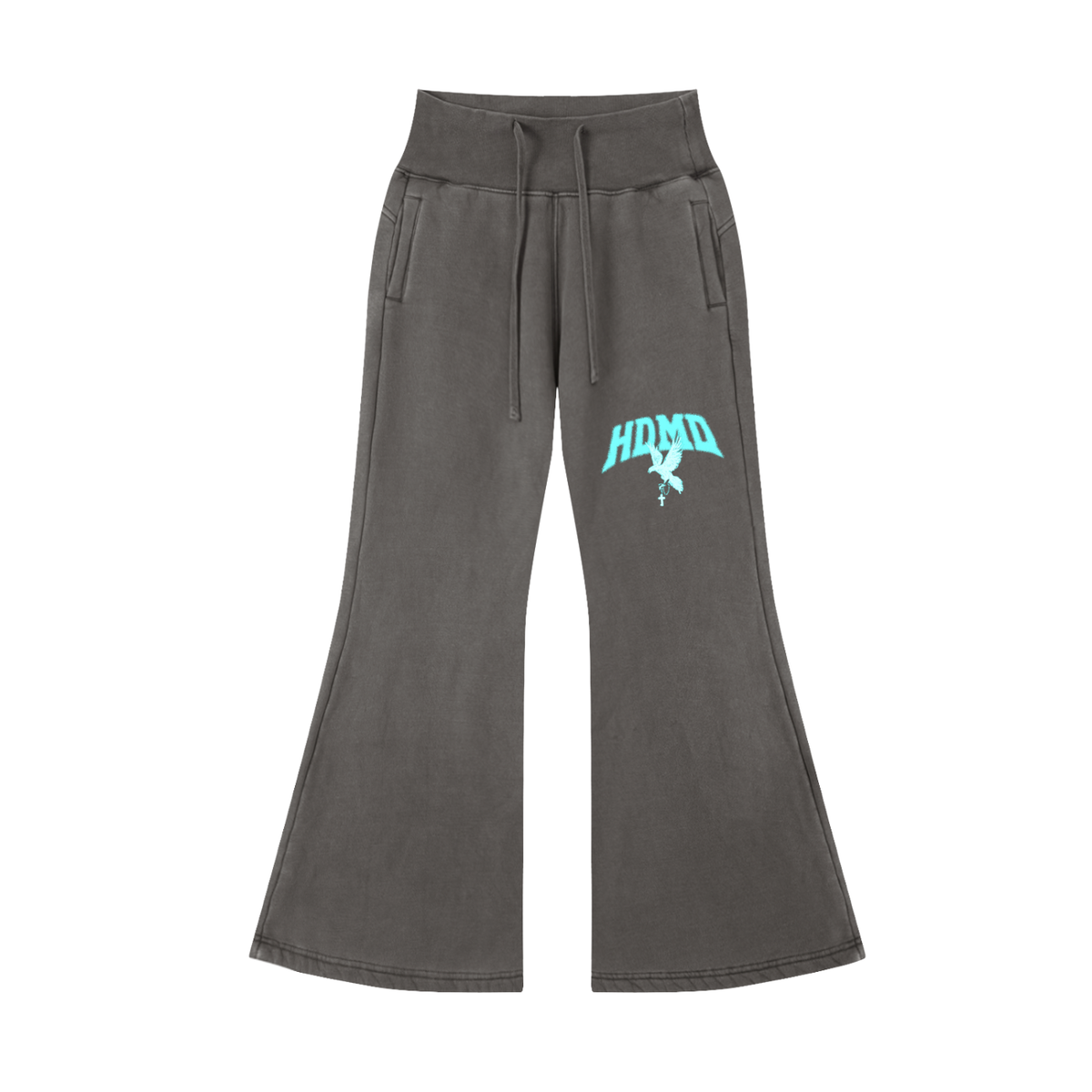 Vintage Washed Flared Fleece Pants