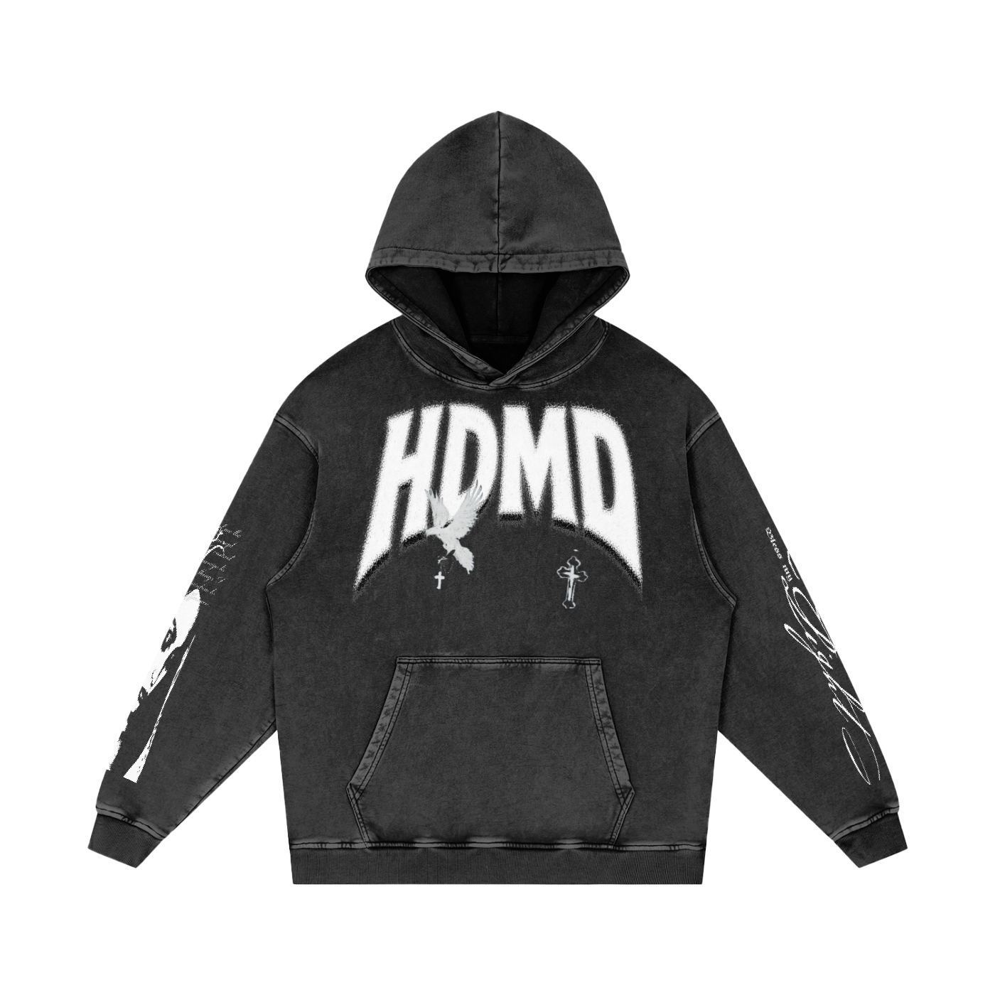 JBG “Graphic Snow Washed Hoodie”