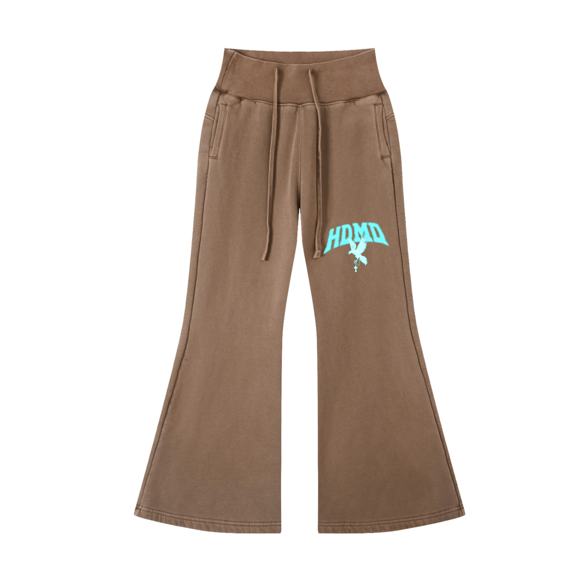Vintage Washed Flared Fleece Pants
