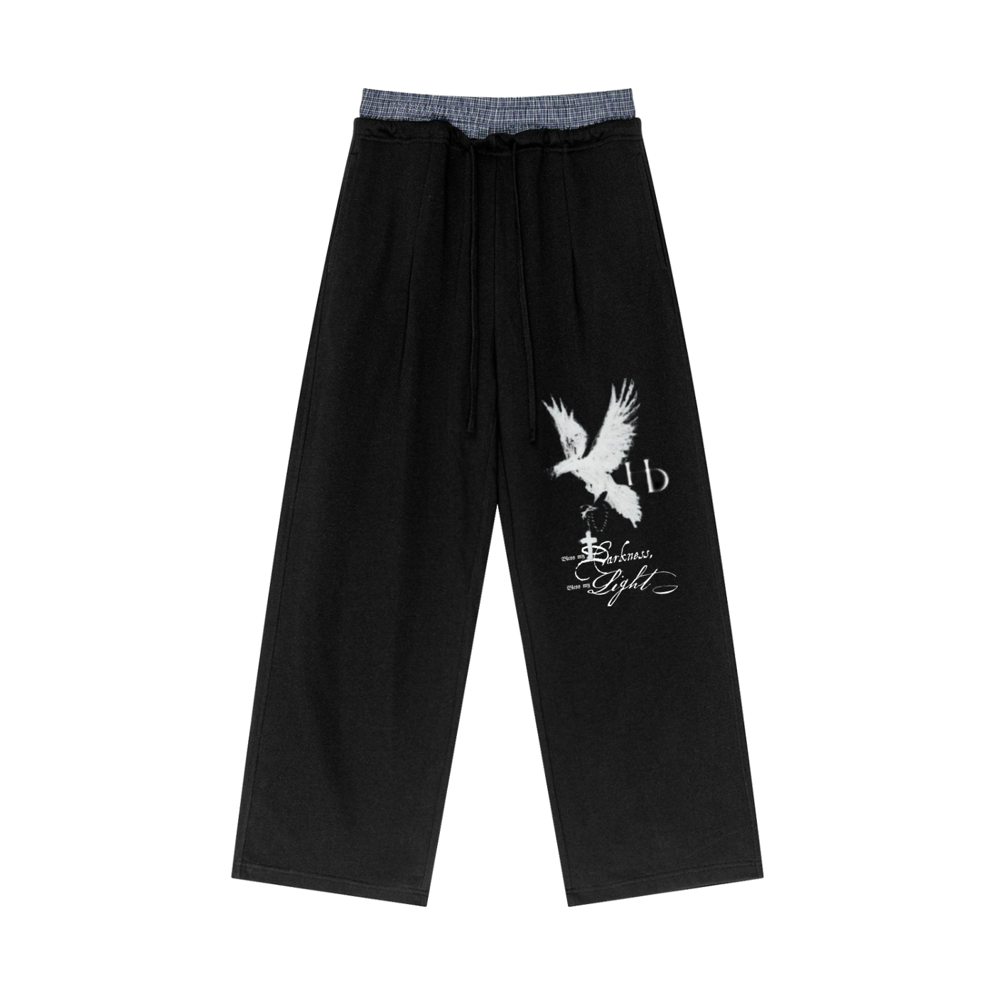 “Judged By God” Plaid Contrast Sweats