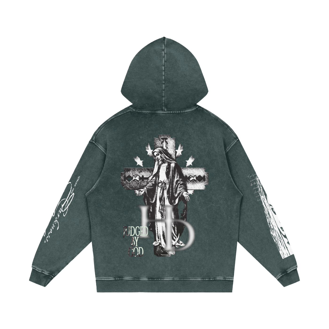 JBG “Graphic Snow Washed Hoodie”