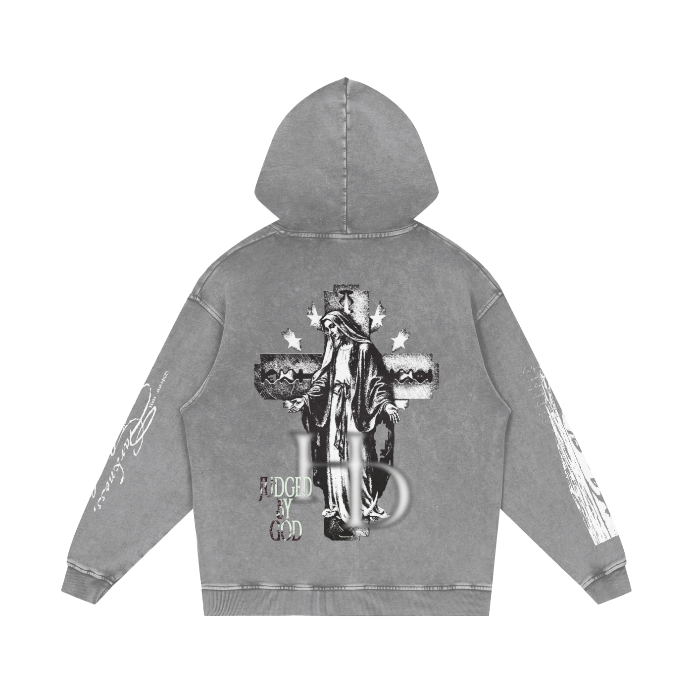 JBG “Graphic Snow Washed Hoodie”