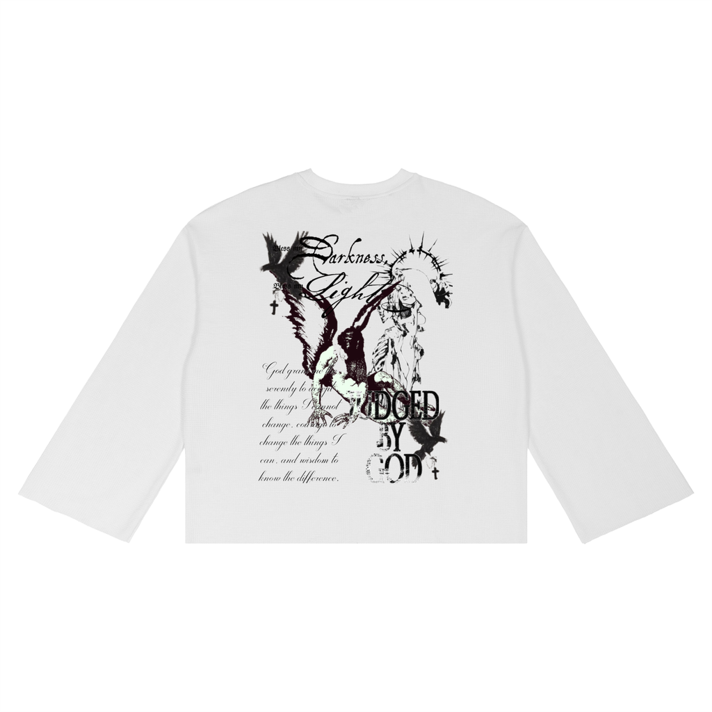 “Judged By God” Waffle Raw Edge T-Shirt