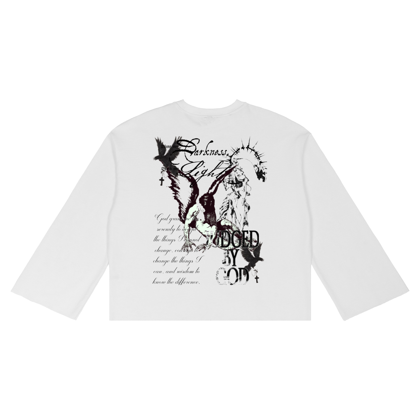 “Judged By God” Waffle Raw Edge T-Shirt