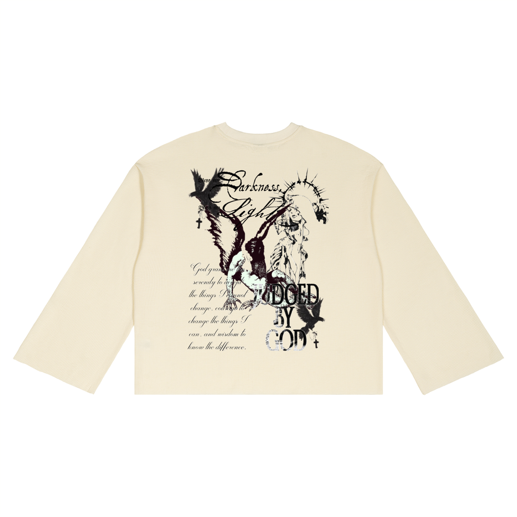 “Judged By God” Waffle Raw Edge T-Shirt