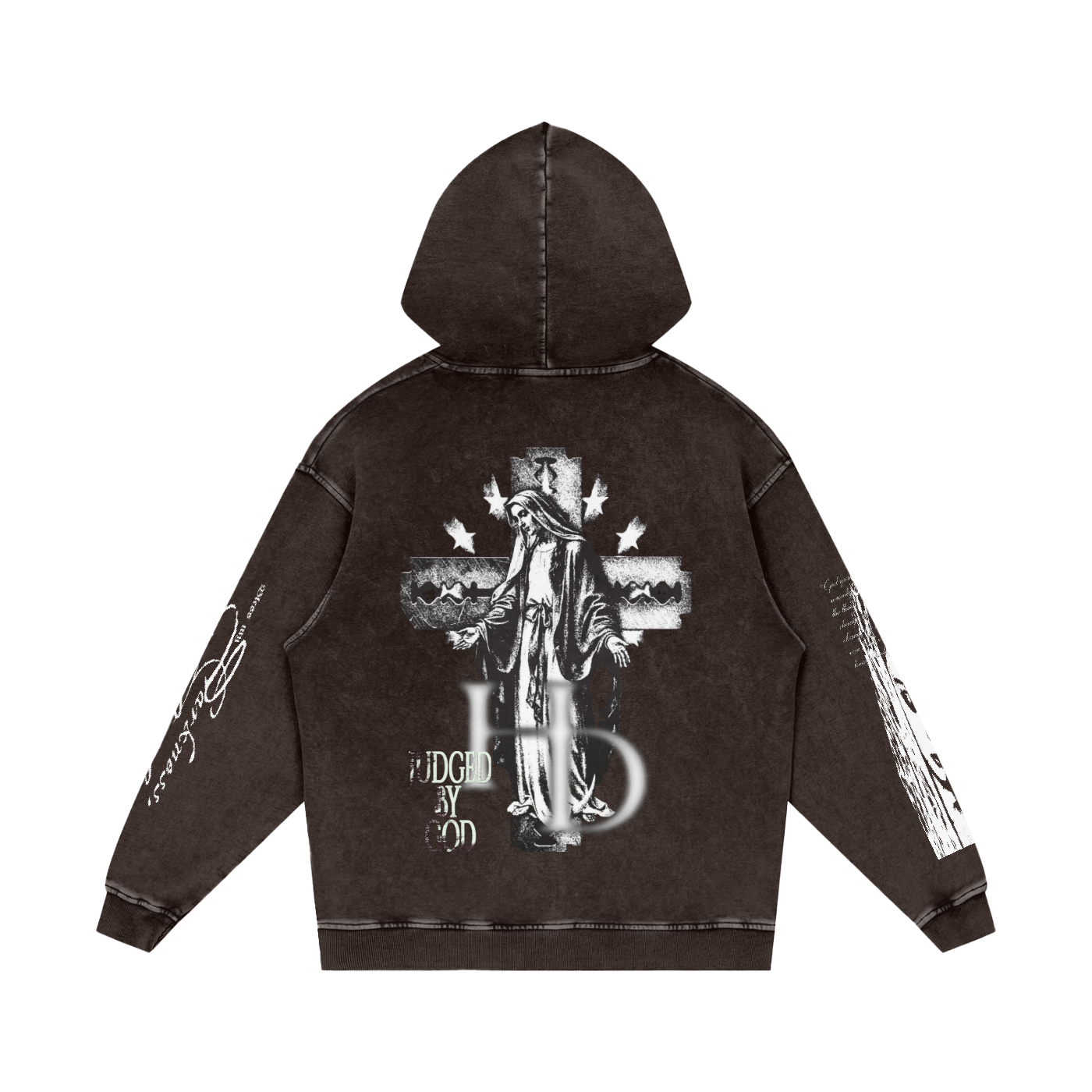 JBG “Graphic Snow Washed Hoodie”