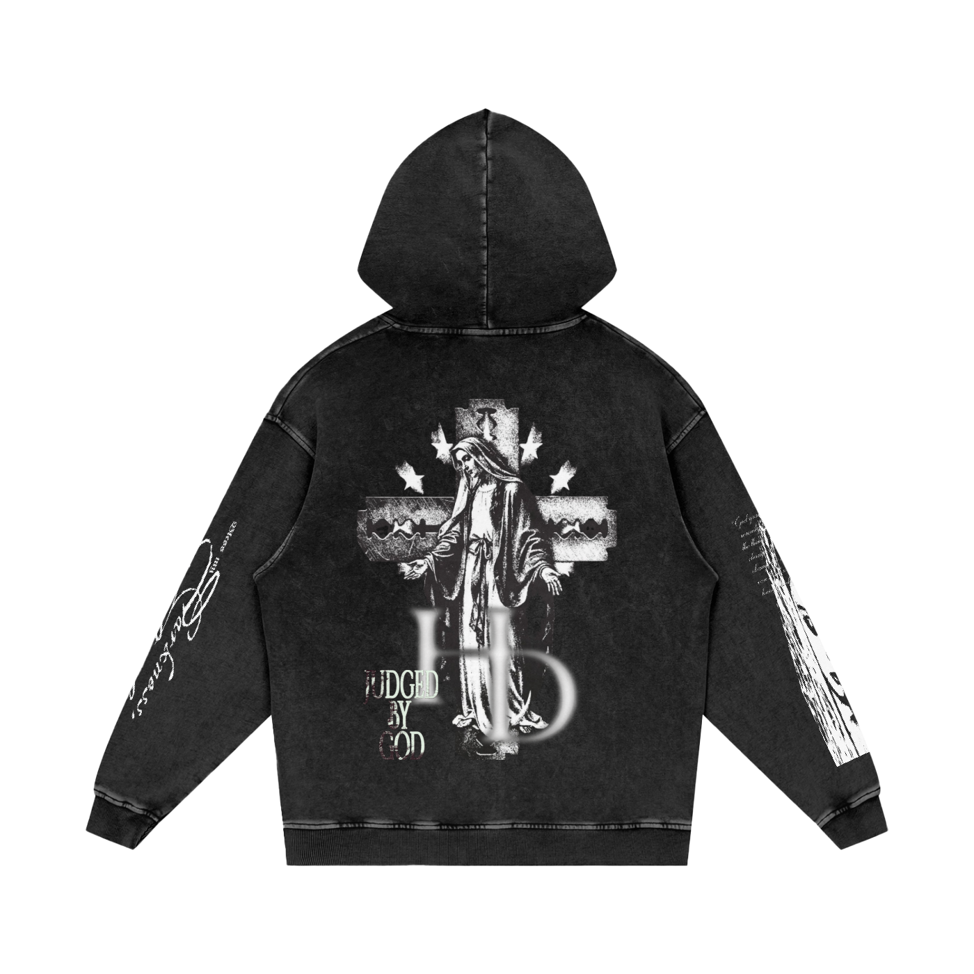 JBG “Graphic Snow Washed Hoodie”