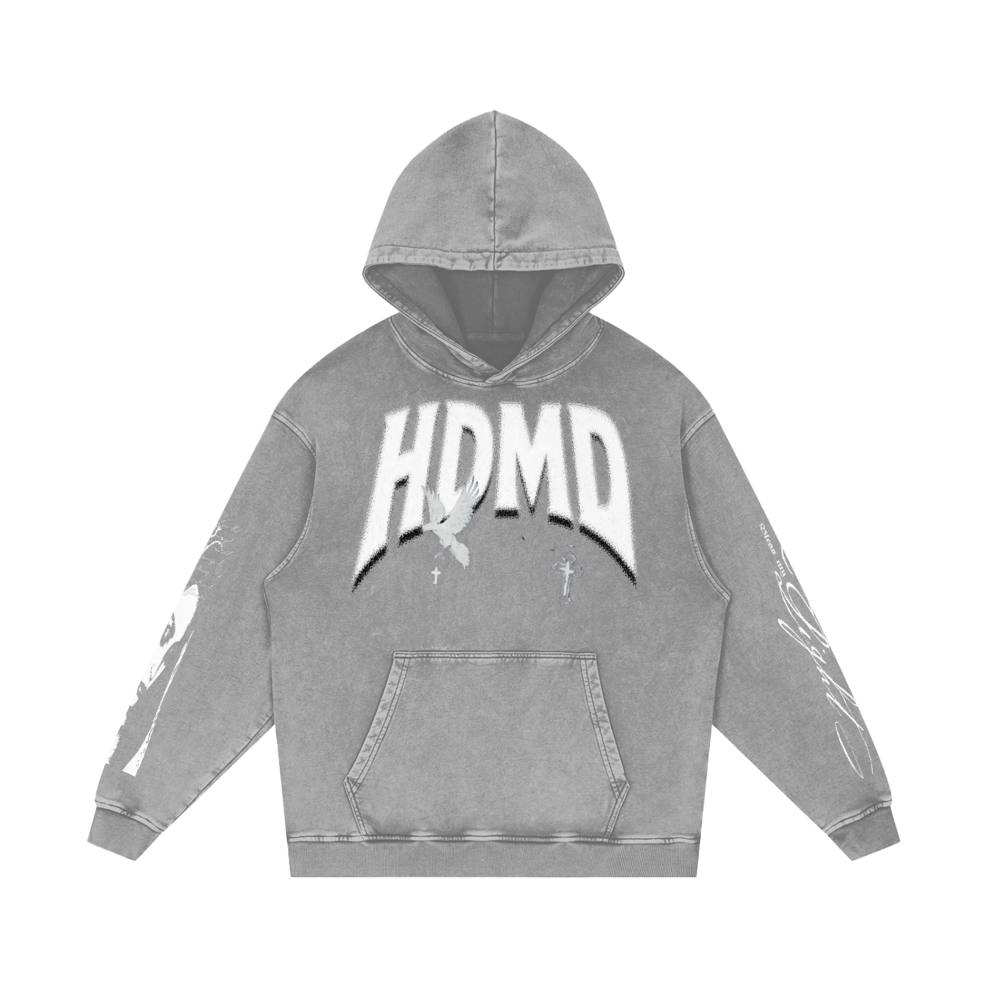 JBG “Graphic Snow Washed Hoodie”