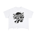 “Peace In HD” Vintage Wash Boxy Distressed Tee