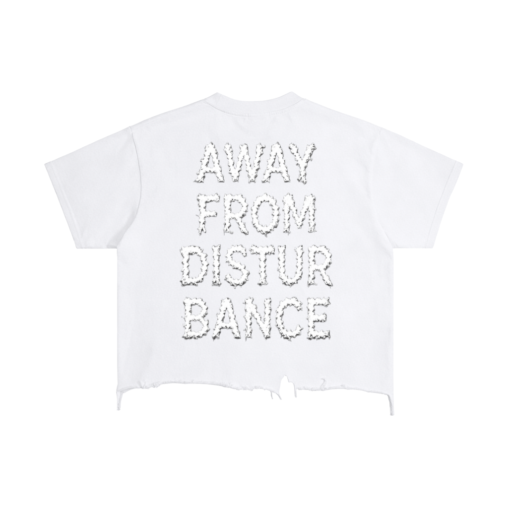 “Peace In HD” Vintage Wash Boxy Distressed Tee