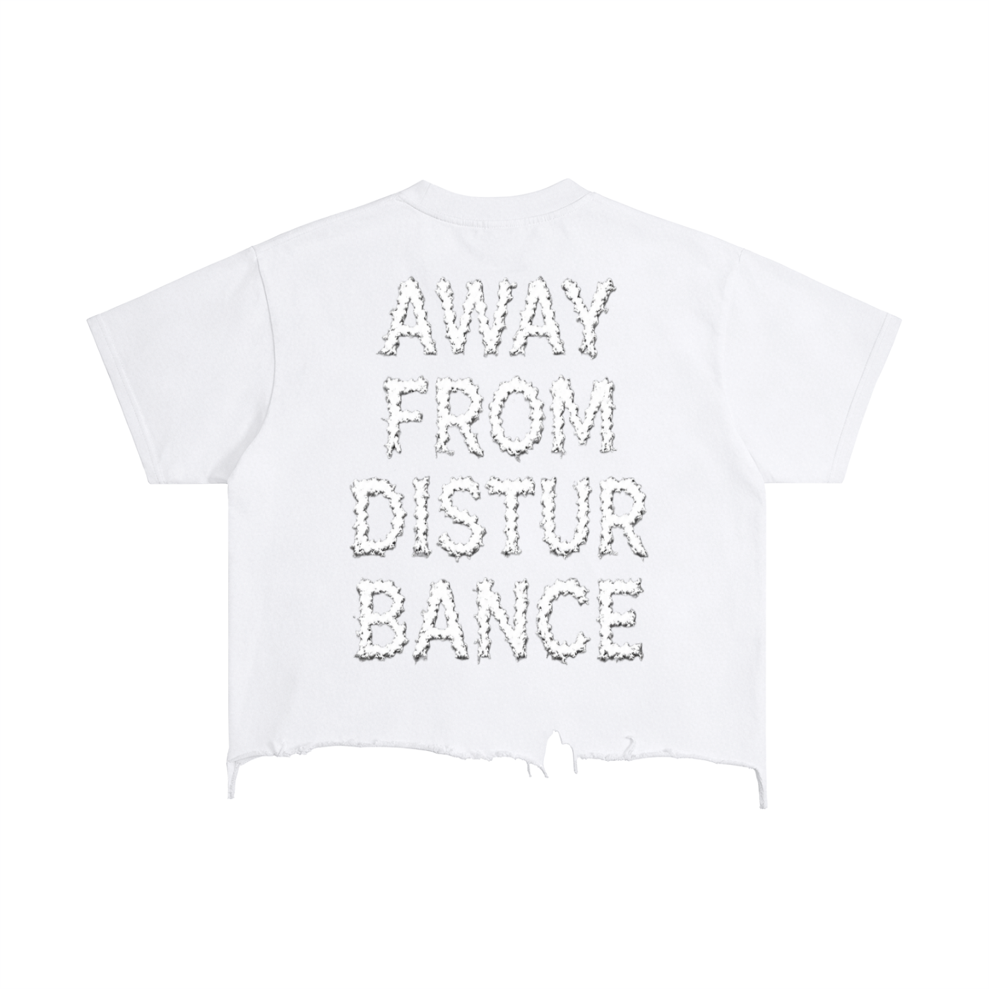 “Peace In HD” Vintage Wash Boxy Distressed Tee